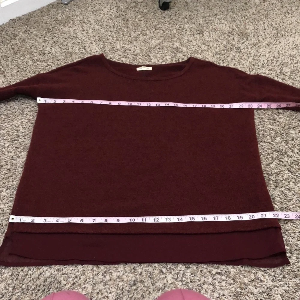 Urban Outfitters Silence + Noise Sweater Size Small Burgundy Red Pullover